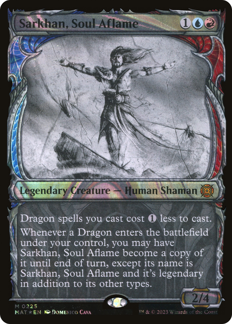 Sarkhan, Soul Aflame (Halo Foil) (MAT-225)  Foil - March of the Machine: The Aftermath: (Showcase)