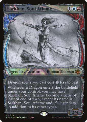 Sarkhan, Soul Aflame (Halo Foil) (MAT-225)  Foil - March of the Machine: The Aftermath: (Showcase)
