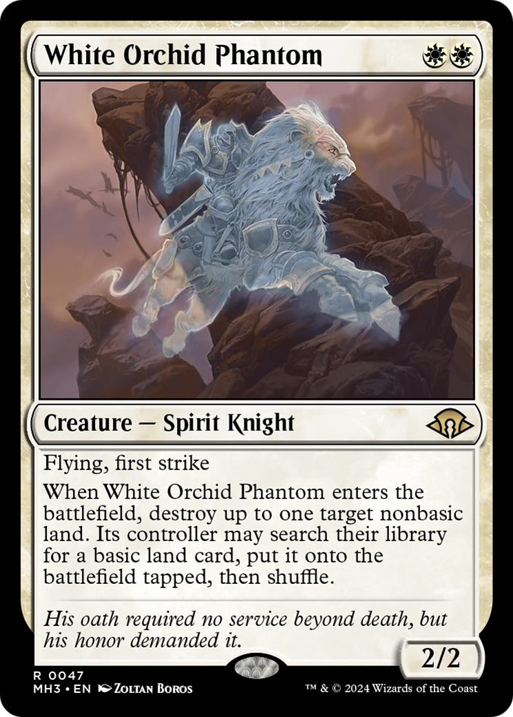 White Orchid Phantom (MH3-047)  Foil - Modern Horizons 3