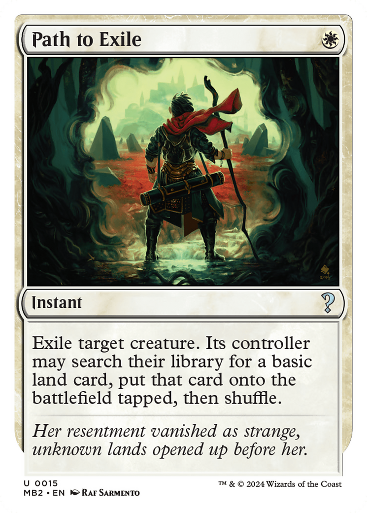 Path to Exile (White Border) (MB2-015)  - Mystery Booster 2