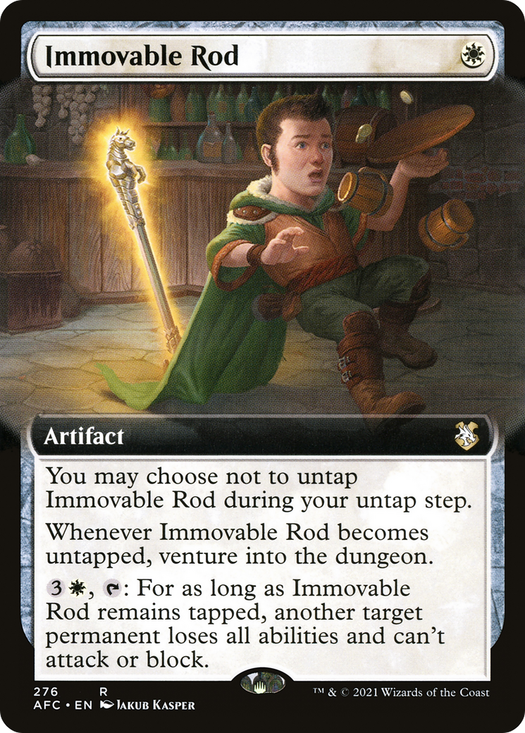 Immovable Rod (Extended Art) (AFC-276) - Adventures in the Forgotten Realms Commander