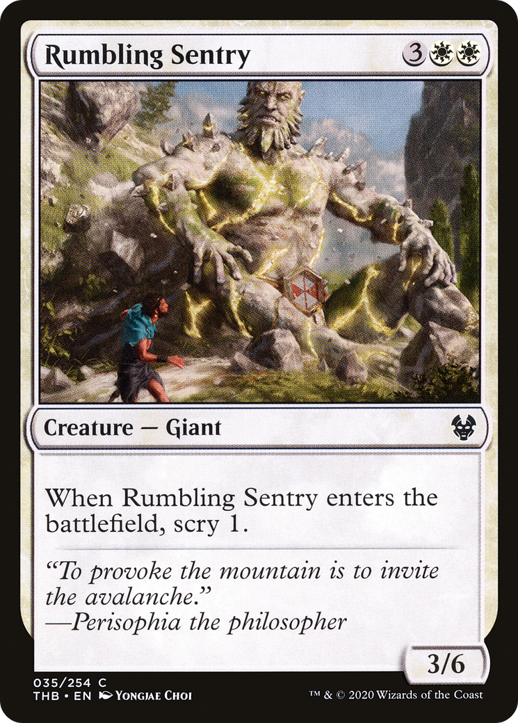 Rumbling Sentry (THB-035)  Foil - Theros Beyond Death