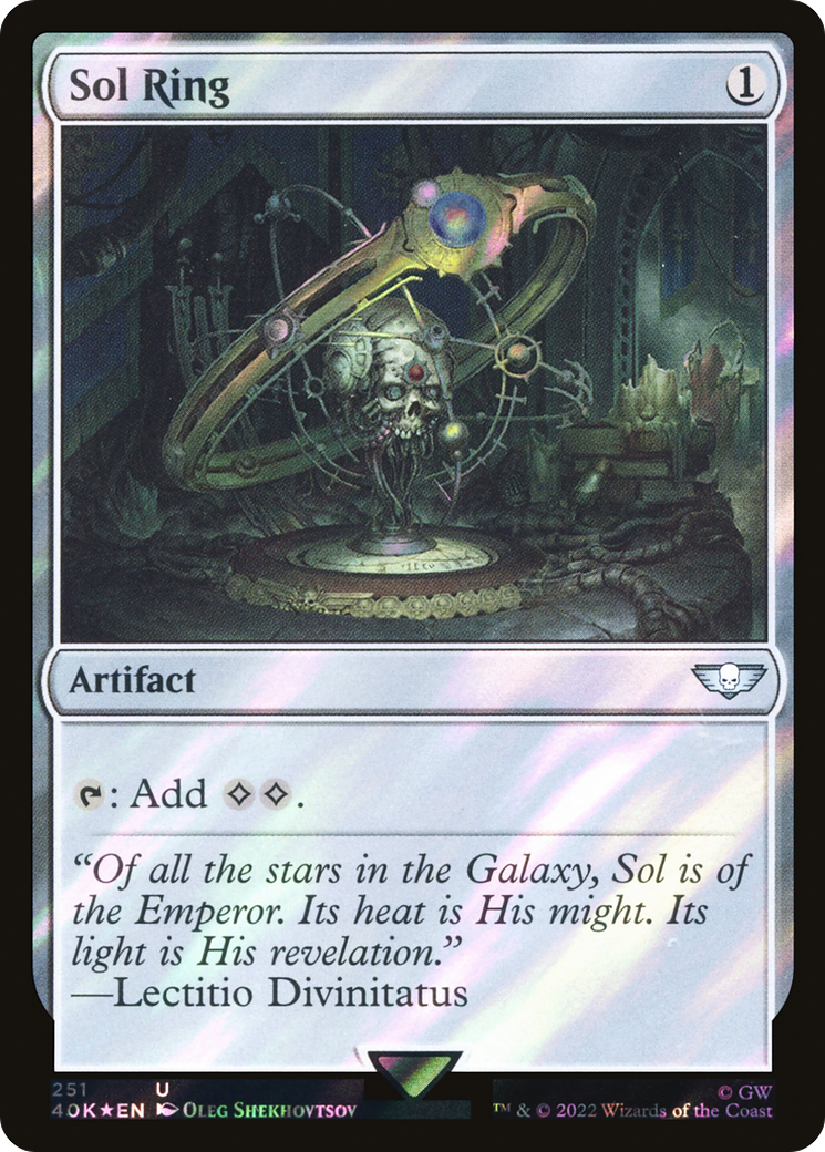 Sol Ring (251) (Surge Foil) (40K-251)  Foil - Warhammer 40,000 Commander
