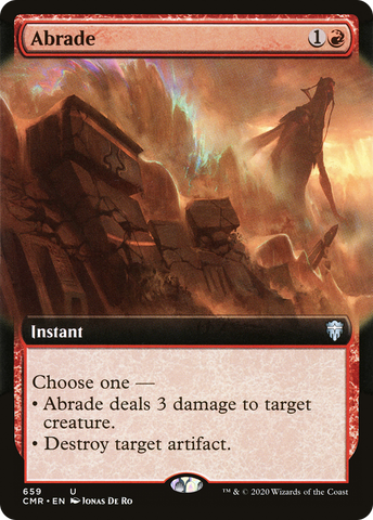 Abrade (Extended Art) (CMR-659)  - Commander Legends: (Extended Art)