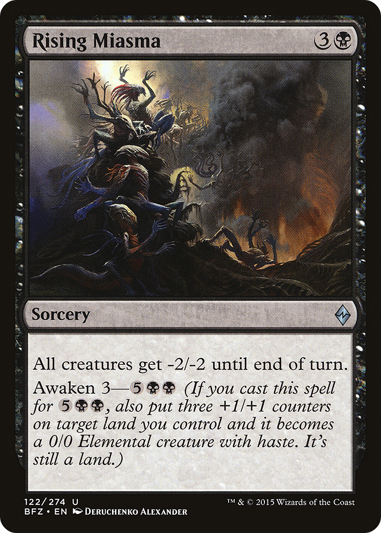 Rising Miasma (BFZ-122)  Foil - Battle for Zendikar