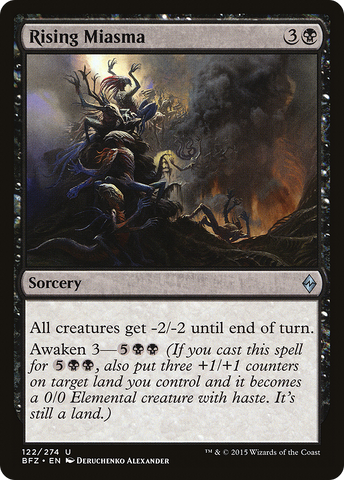 Rising Miasma (BFZ-122)  - Battle for Zendikar