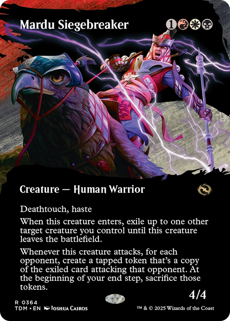 Mardu Siegebreaker (Borderless) (TDM-364)  - Tarkir: Dragonstorm: (Showcase)