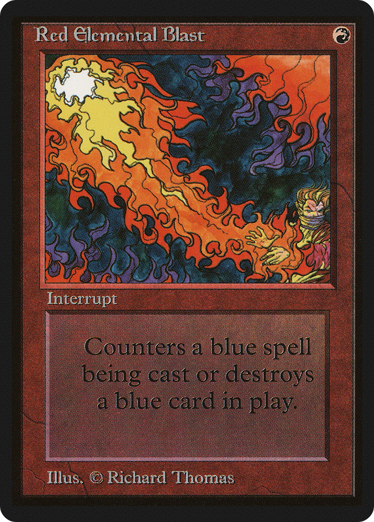 Red Elemental Blast (LEB-)  - Limited Edition Beta