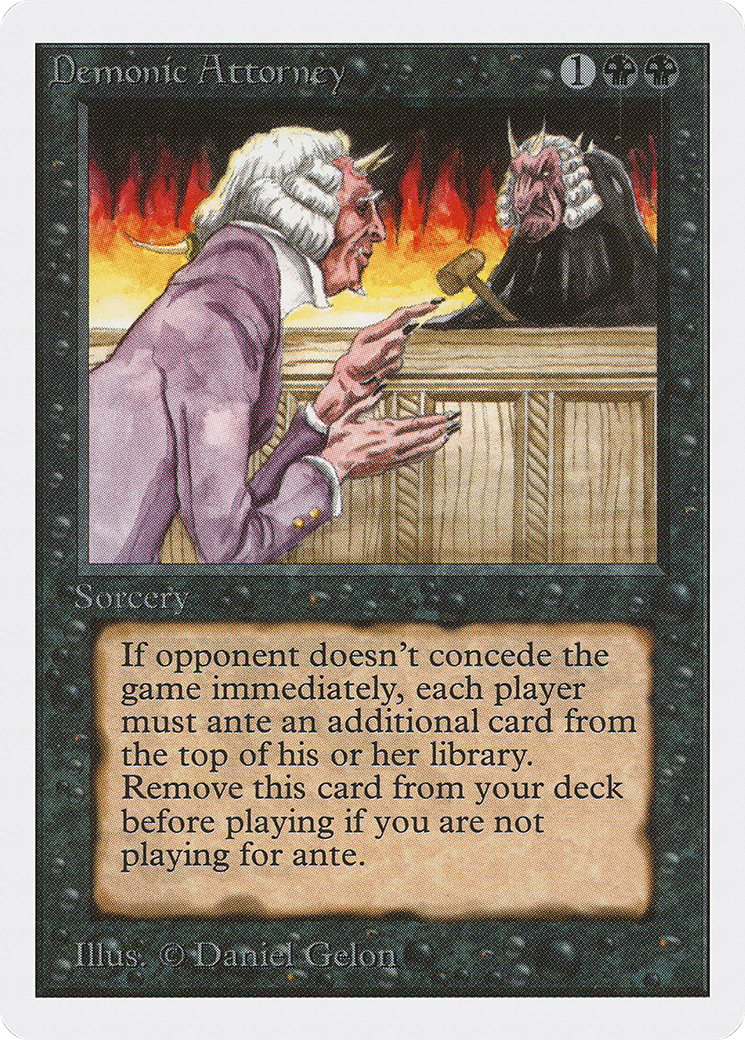 Demonic Attorney (2ED-)  - Unlimited Edition