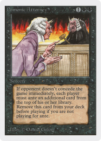 Demonic Attorney (2ED-)  - Unlimited Edition