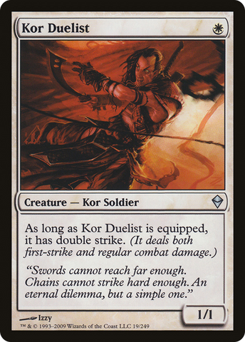 Kor Duelist (ZEN-019) - Zendikar Foil