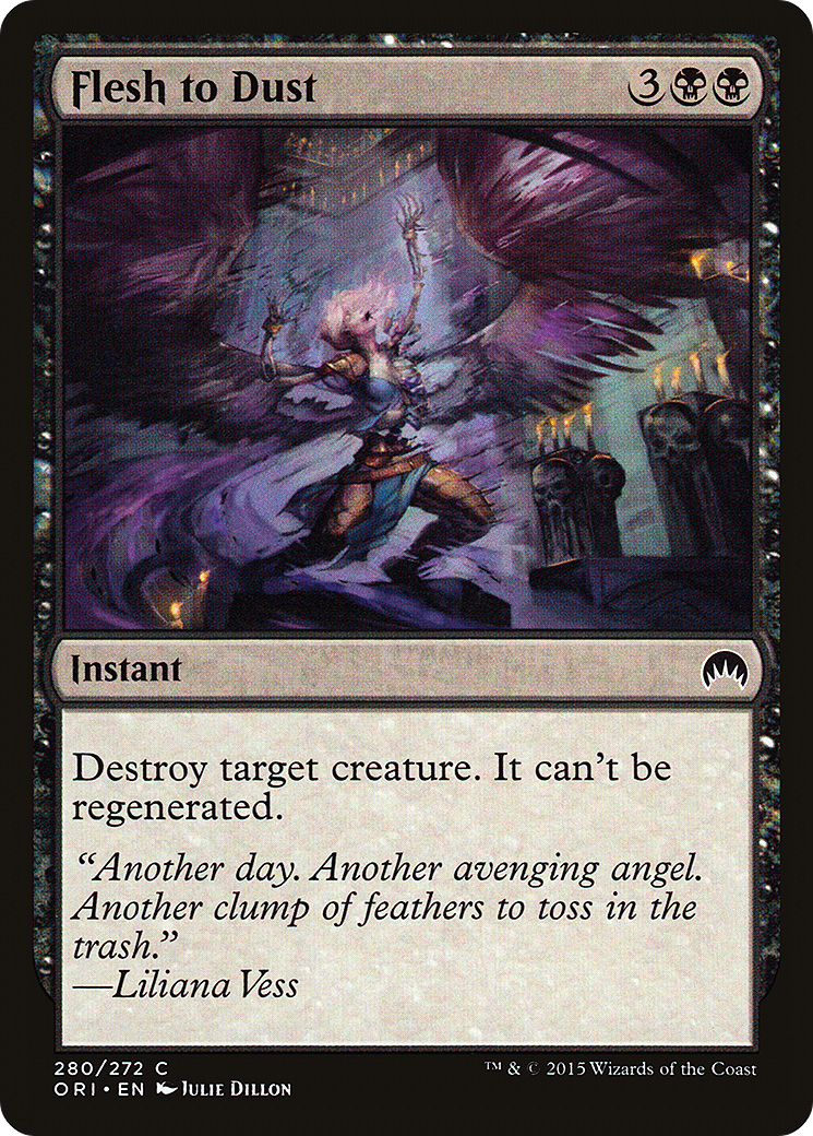 Flesh to Dust (ORI-280)  Foil - Magic Origins