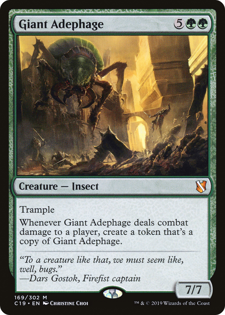 Giant Adephage (C19-169)  - Commander 2019