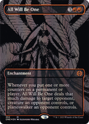 All Will Be One (Oil Slick Raised Foil) (ONE-352)  Foil - Phyrexia: All Will Be One (Borderless)