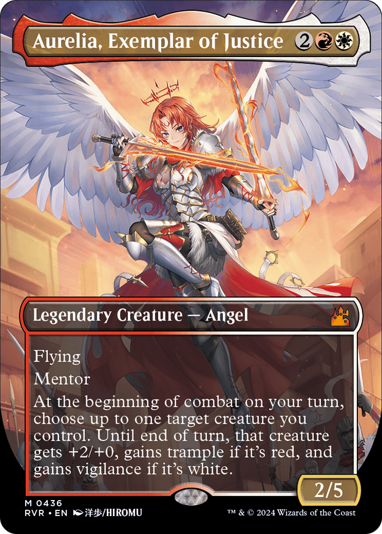 Aurelia, Exemplar of Justice (Anime Borderless) (RVR-436)  - Ravnica Remastered