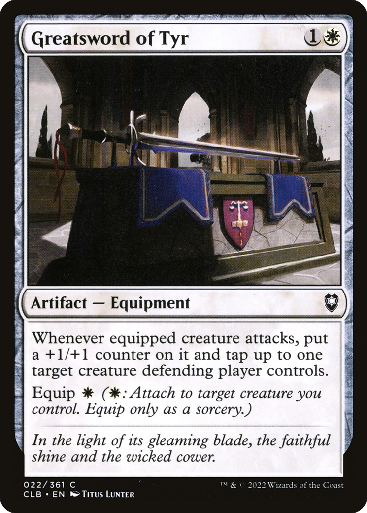Greatsword of Tyr (CLB-022)  - Commander Legends: Battle for Baldur's Gate