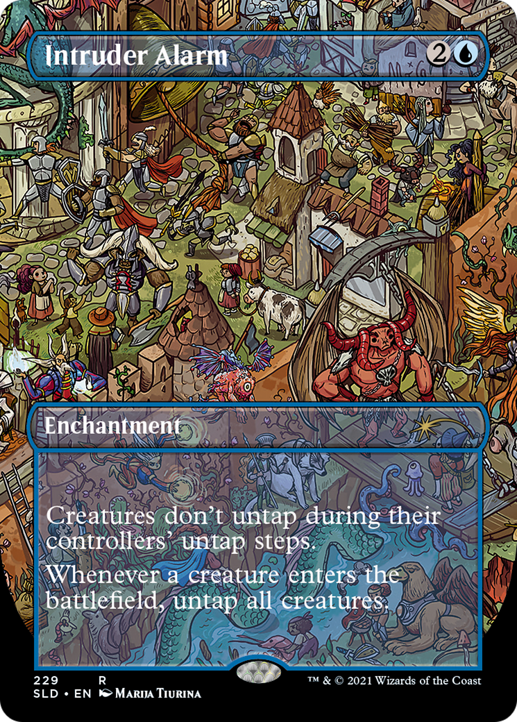 Intruder Alarm (SLD-229)  Foil - Secret Lair Drop (Borderless)