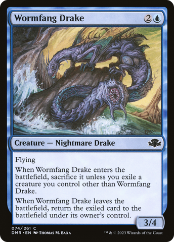 Wormfang Drake (DMR-074)  - Dominaria Remastered