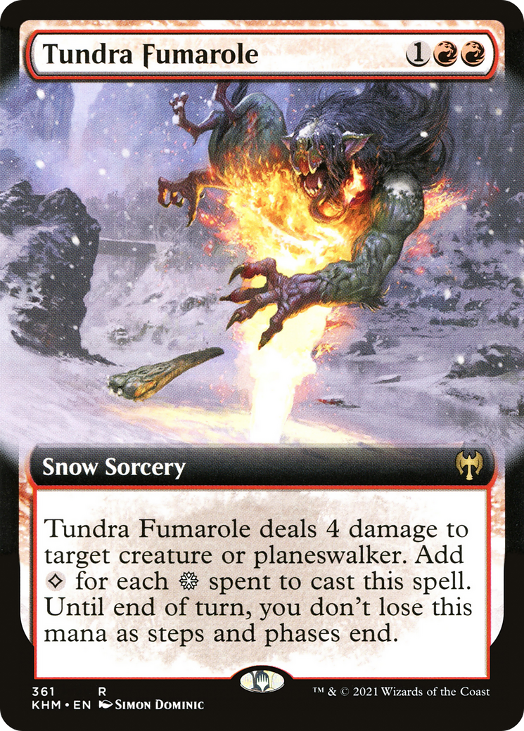 Tundra Fumarole (Extended Art) (KHM-361)  - Kaldheim