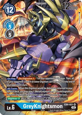 GreyKnightsmon (Alternate Art) (EX4-021) - Alternative Being Booster Foil