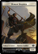 Human Soldier (0002) // Food (0009) Double-Sided Token (LTR-2 // 9)  Foil - The Lord of the Rings: Tales of Middle-earth