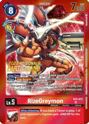 RizeGreymon (2023 Regionals Participant) (BT4-017) - Great Legend Foil