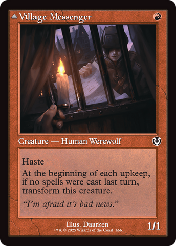 Village Messenger (Retro Frame) (INR-466)  Foil - Innistrad Remastered