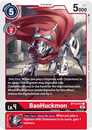 BaoHuckmon (BT13-013) - Versus Royal Knights