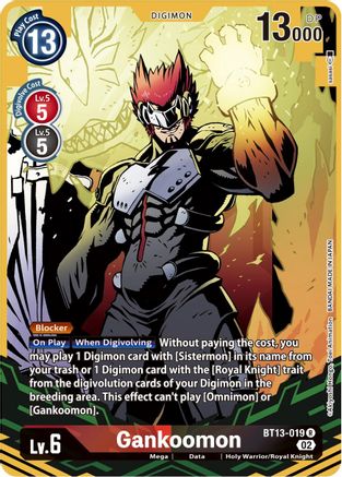 Gankoomon (Alternate Art) (BT13-019) - Versus Royal Knights Foil