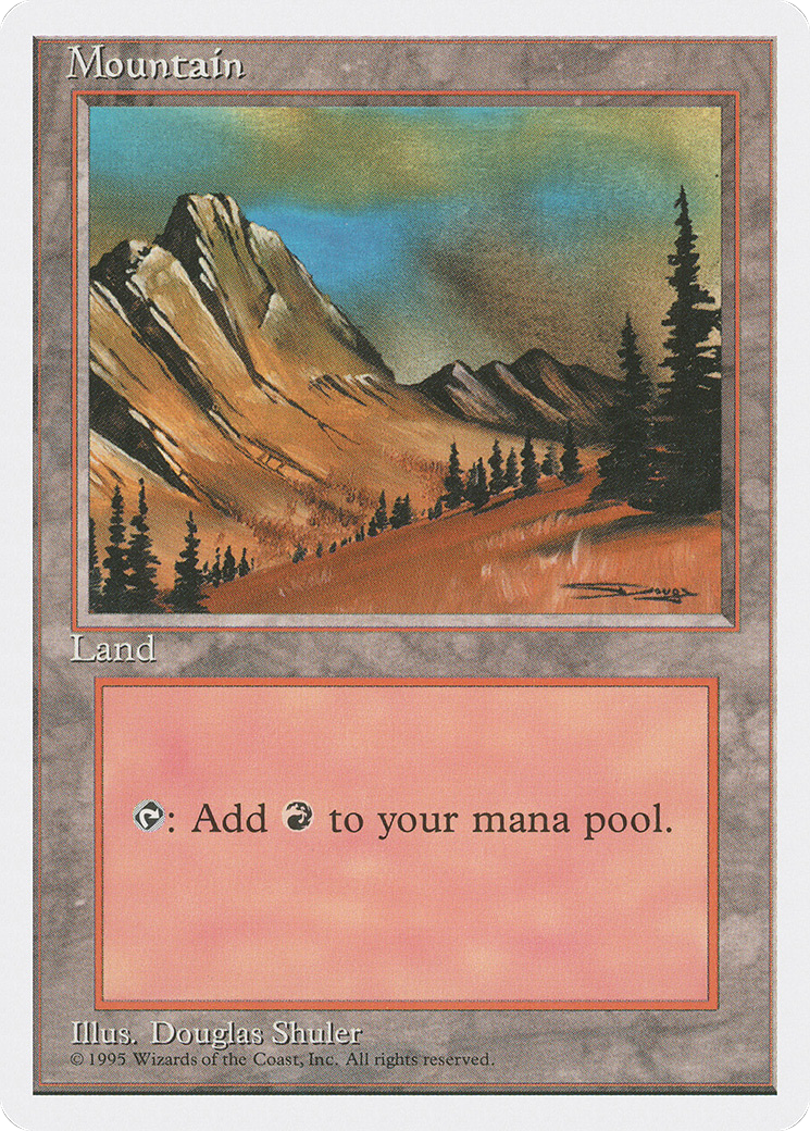 Mountain (C) (4ED-182)  - Fourth Edition