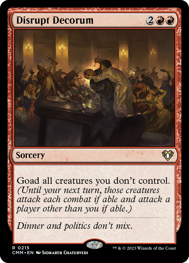 Disrupt Decorum (CMM-215)  - Commander Masters