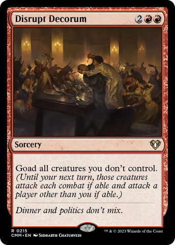 Disrupt Decorum (CMM-215)  Foil - Commander Masters