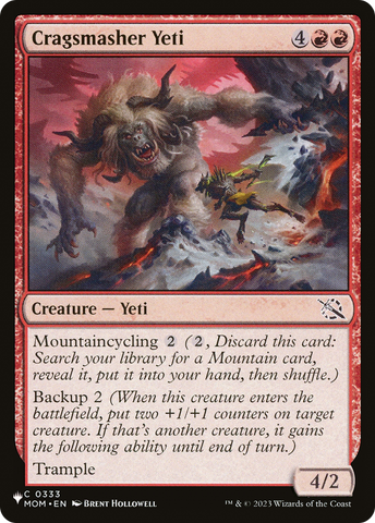 Cragsmasher Yeti (LIST-MOM-333) - The List