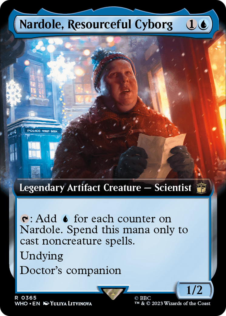 Nardole, Resourceful Cyborg (Extended Art) (WHO-365)  Foil - Doctor Who: (Extended Art)