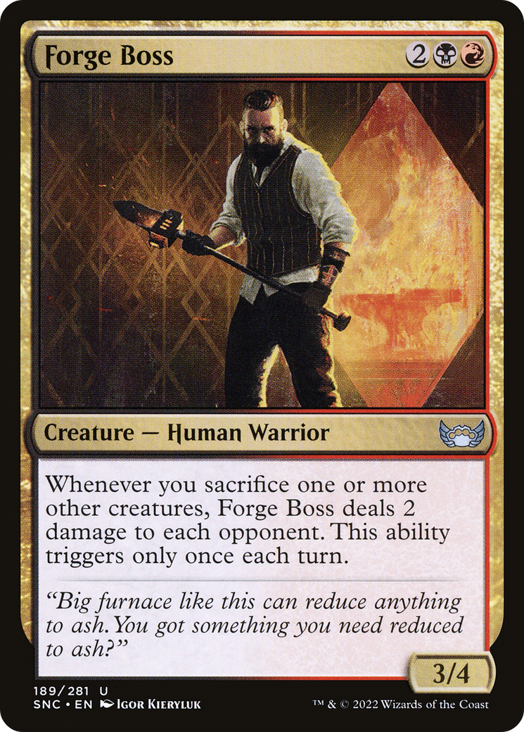 Forge Boss (SNC-189) - Streets of New Capenna Foil