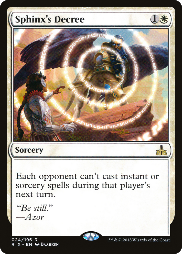 Sphinx's Decree (RIX-024)  Foil - Rivals of Ixalan