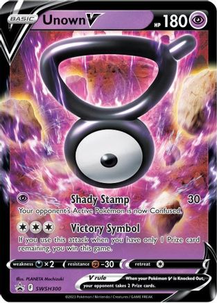 Unown V SWSH300  - Holofoil SWSH Sword & Shield Promo Cards - Promo