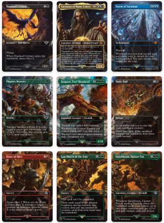 Isengard Destroyed Scene [Set of 9] (LTR-411-419) - The Lord of the Rings: Tales of Middle-earth