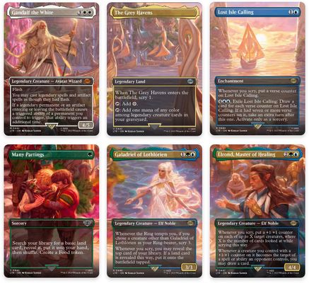 Departure to the Grey Havens Scene [Set of 6] (LTR-442-447)  - The Lord of the Rings: Tales of Middle-earth