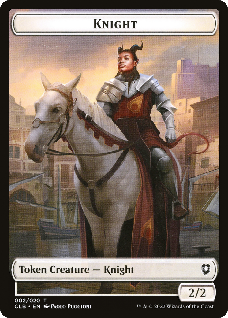 Knight Token (CLB-002) - Battle for Baldur's Gate Tokens Foil