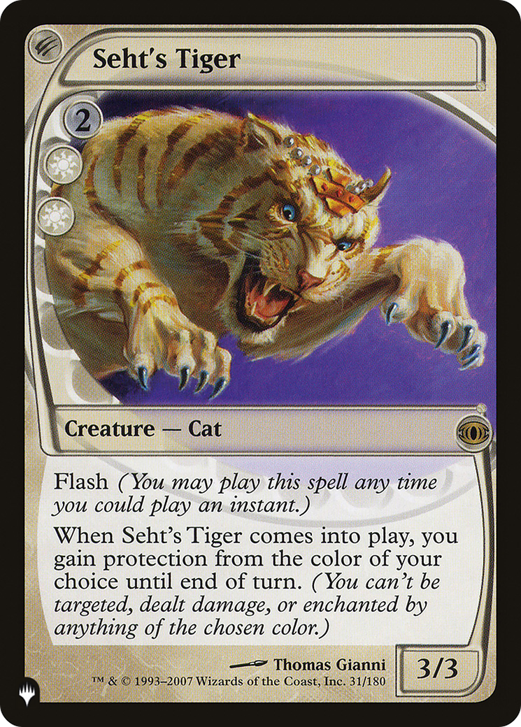 Seht's Tiger (LIST-31/180)  - The List