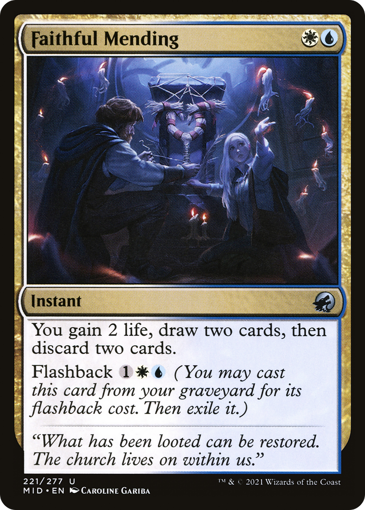 Faithful Mending (MID-221)  - Innistrad: Midnight Hunt