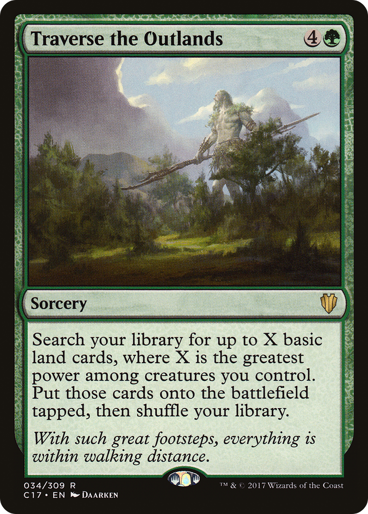 Traverse the Outlands (C17-034)  - Commander 2017