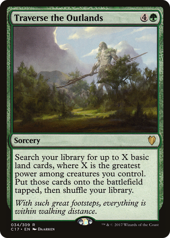 Traverse the Outlands (C17-034)  - Commander 2017