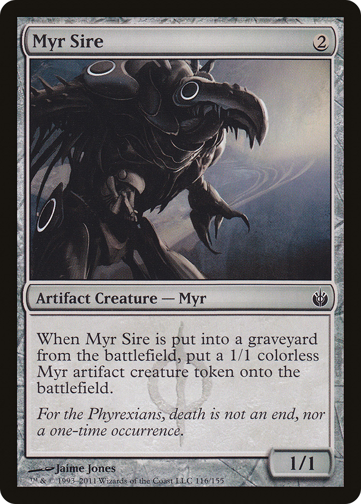 Myr Sire (MBS-116)  - Mirrodin Besieged