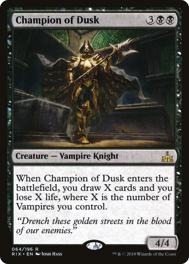 Champion of Dusk (RIX-064)  - Rivals of Ixalan