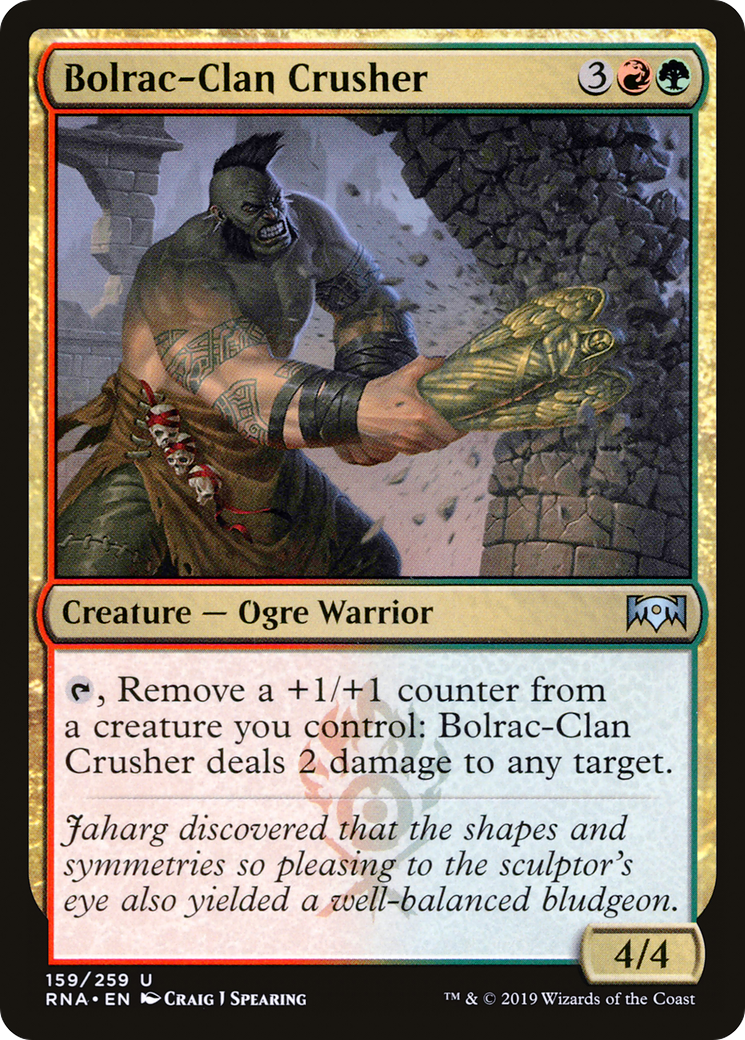 Bolrac-Clan Crusher (RNA-159)  Foil - Ravnica Allegiance