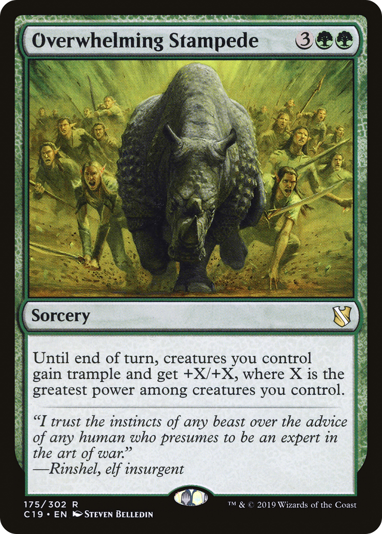 Overwhelming Stampede (C19-175)  - Commander 2019