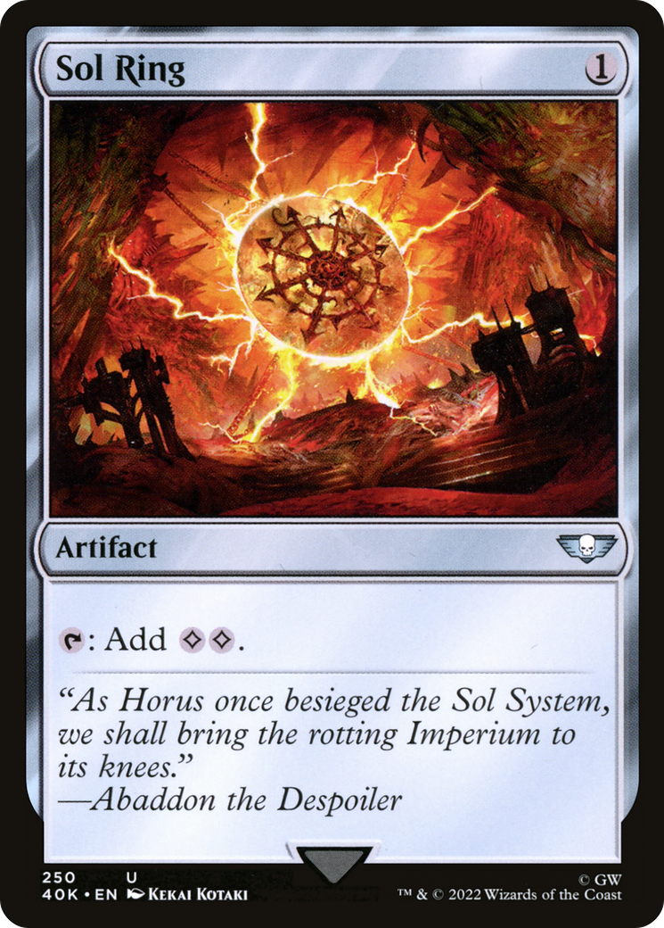 Sol Ring (250) (40K-250)  - Warhammer 40,000 Commander