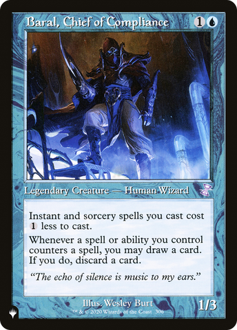 Baral, Chief of Compliance (LIST-306/289)  - The List